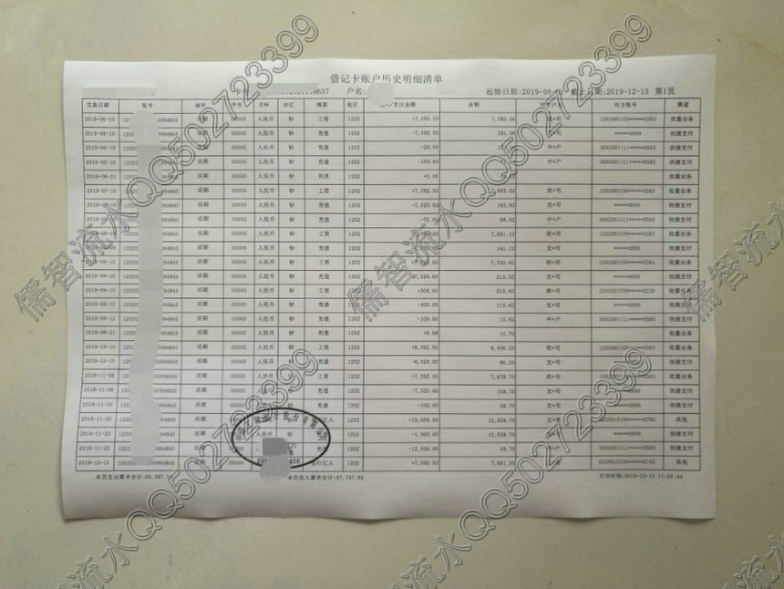 2021年最新工商银行流水样本-第2张图片-儒智流水